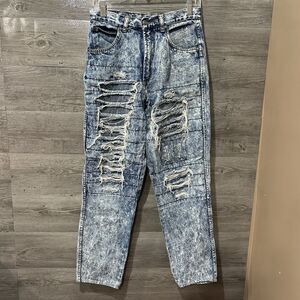 Vintage kozmic blues jeans women’s Size 29 M Retro Acid Washed Distressed